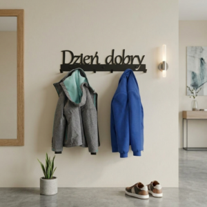 Nowoczesny Wieszak na ubrania Dzień dobry