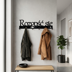 Metalowy Wieszak na smycze Buldog Francuski_