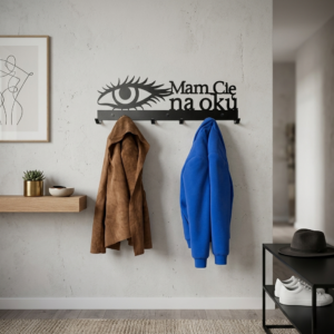 Nowoczesny Wieszak na ubrania Mam Cię na oku