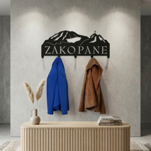 Metalowy Wieszak na ubrania Zakopane