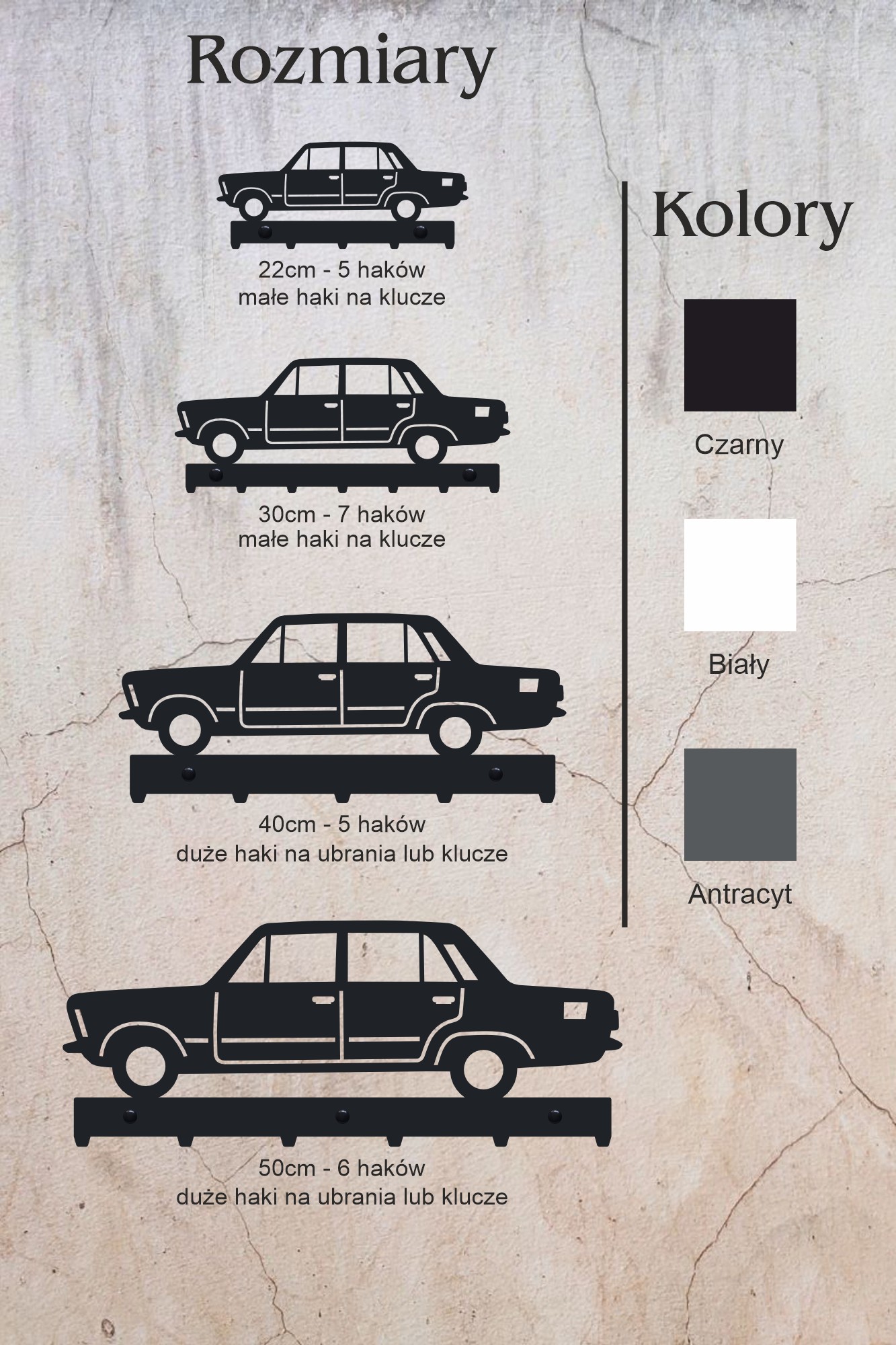 Wieszak na klucze Fiat 125p - obrazek 4