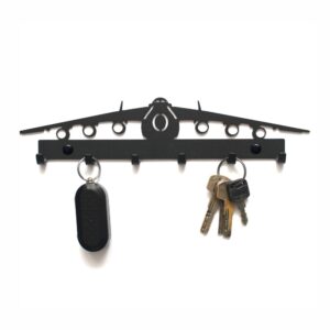 Czarny metalowy Wieszak na klucze Antonov AN-225 Mrija Elegancki Czarny metalowy Wieszak na klucze Antonov AN-225 Mrija