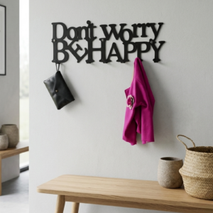 Nowoczesny Wieszak na ubrania Don't worry be happy