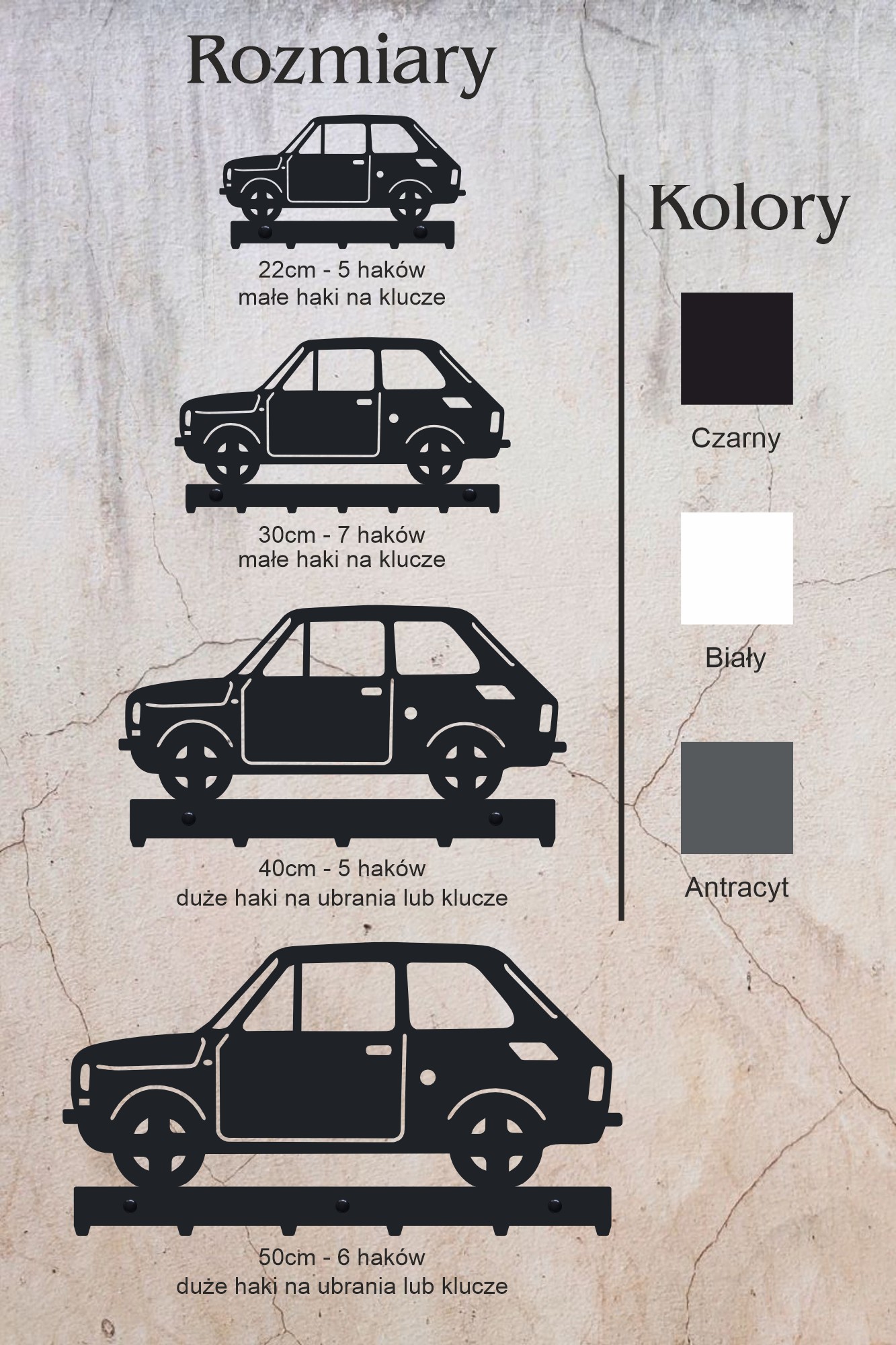 Wieszak na klucze Fiat 126p - obrazek 6