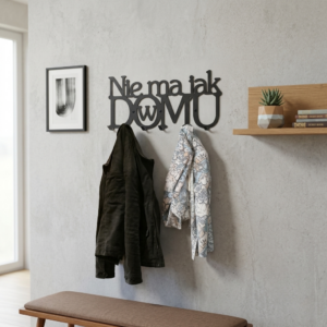 Metalowy Wieszak do przedpokoju nie ma jak w domu