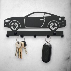 Czarny Wieszak na klucze do przedpokoju Ford Mustang 2017