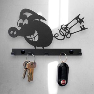 Nowoczesny Wieszak na klucze Happy Pig