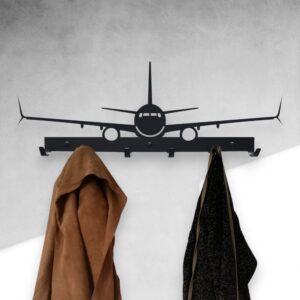 Czarny Wieszak na ubrania Boeing 737
