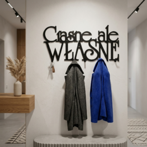 Metalowy Wieszak na ubrania Ciasne ale własne