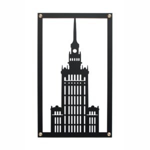 Nowoczesna ozdoba Czarna Dekoracja ścienna Pałac kultury