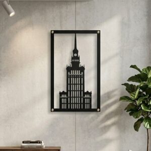 Metalowa Dekoracja ścienna Pałac kultury