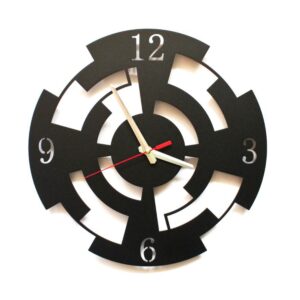 Metalowy Nowoczesny zegar na ścianę do wnętrz