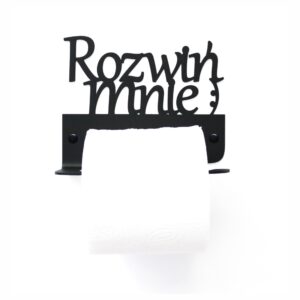 Zabawny Metalowy Uchwyt na papier toaletowy rozwiń mnie