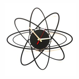 Metalowy elegancki Zegar ścienny orbita