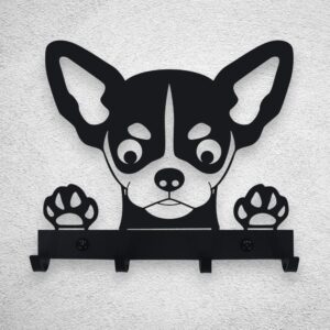 Nowoczesny Wieszak na smycze Chihuahua