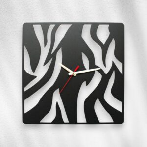 Nowoczesny Zegar ścienny zebra