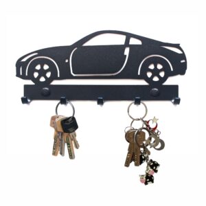 Czarny Metalowy ścienny Wieszak na klucze Nissan 350Z