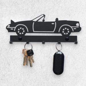 Czarny wieszak na klucze Mazda MX-5