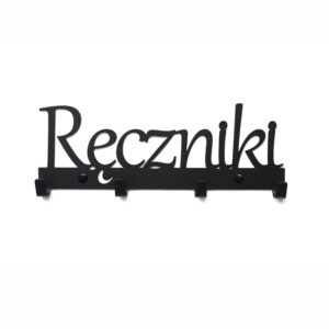 Nowoczesny Elegancki Czarny Wieszak na ręczniki