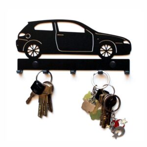 Metalowy Wieszak na klucze Alfa Romeo 147 Czarny Metalowy Wieszak na klucze do przedpokoju Alfa Romeo 147
