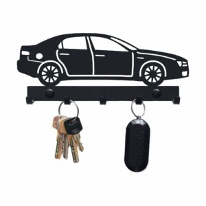 Metalowy Wieszak na klucze Alfa Romeo 159 Czarny Metalowy Wieszak na klucze do przedpokoju Alfa Romeo 159