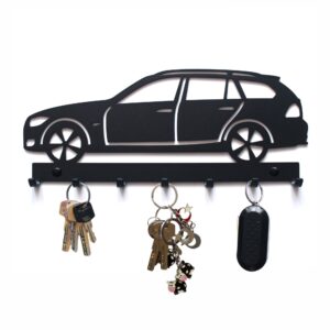 Metalowy wieszak na klucze wycinany laserowo BMW E91 Metalowy samochód wieszak na klucze wycinany laserowo BMW E91