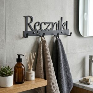 Nowoczesny wieszak na ręczniki