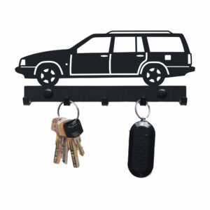 Czarny metalowy Uchwyt na klucze Volvo 940
