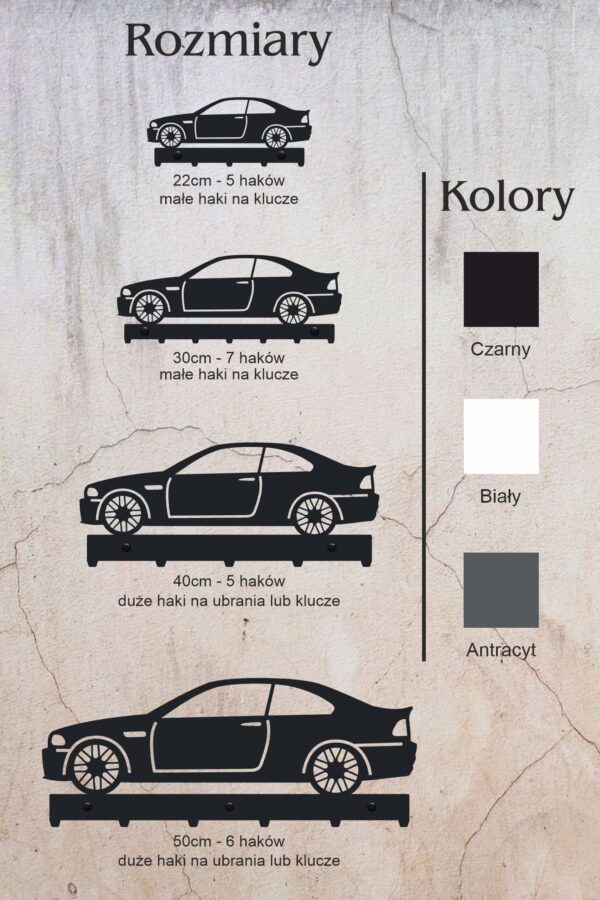 Wieszak na klucze BMW E46 Coupe - obrazek 5