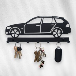 Czarny wieszak na klucze BMW E91 Touring