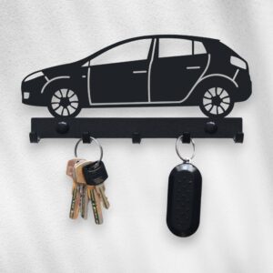 Czarny nowoczesny Wieszak na klucze Fiat Bravo 2