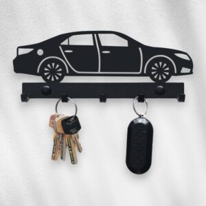 Czarny nowoczesny Wieszak ścienny na klucze Saab 9-5 NG
