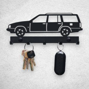 Metalowy ścienny Wieszak na klucze Volvo 940