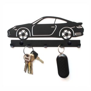 Czarny Uchwyt na klucze Porsche 911 P911