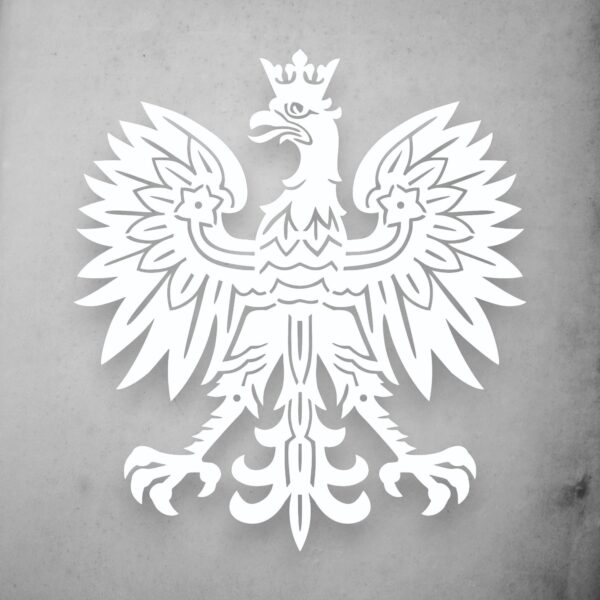 Metalowa Dekoracja ścienna godło Polski orzeł