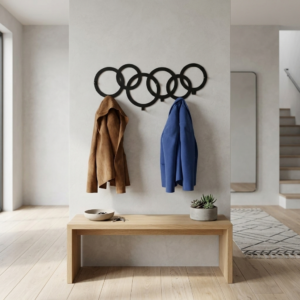 Metalowy Wieszak na ubrania Okręgi