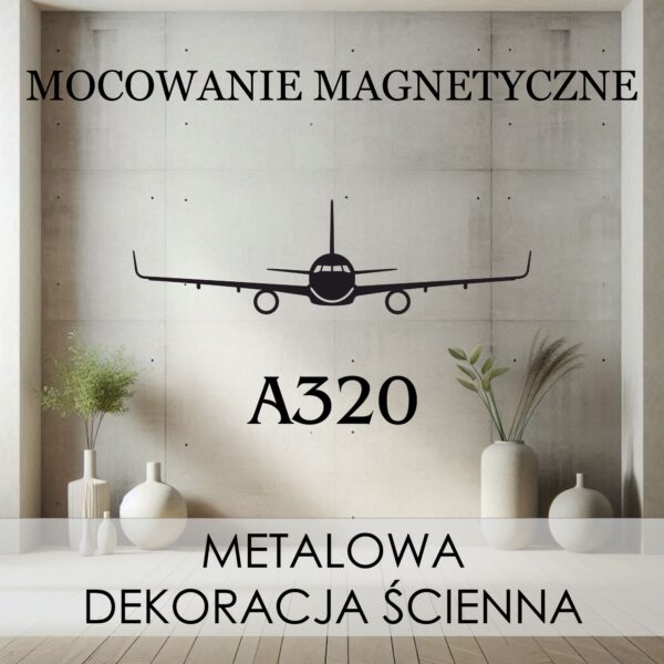 A320 Metalowa Dekoracja ścienna