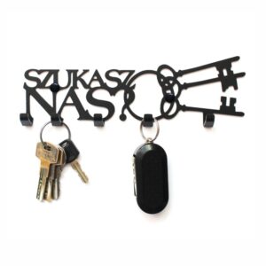 Wieszak metalowy na klucze Szukasz nas