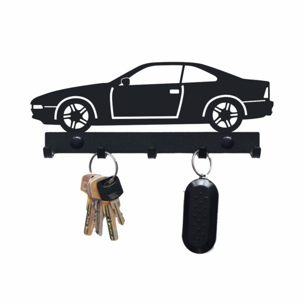 Nowoczesny Czarny metalowy Wieszak na klucze na ścianę BMW 850i