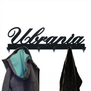 Ścienny Czarny nowoczesny Metalowy wieszak na ubrania