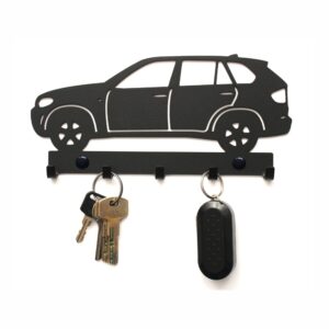 Metalowy Wieszak na klucze do przedpokoju BMW X5 Elegancki Nowoczesny Metalowy Wieszak na klucze do przedpokoju BMW X5