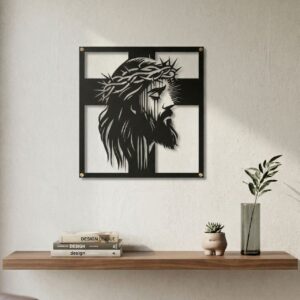 Obraz metalowy Pan Jezus dekoracja ścienna