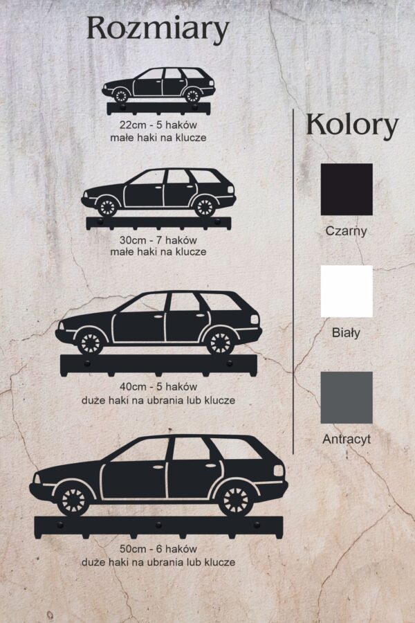 Wieszak na klucze Audi 80 Kombi - obrazek 4