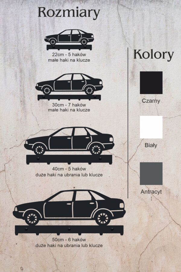 Wieszak na klucze Audi 80 - obrazek 4
