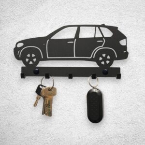 Nowoczesny ścienny Czarny metalowy Wieszak na klucze BMW X5 do przedpokoju