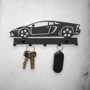 Metalowy ścienny Wieszak na klucze Lamborghini Aventador