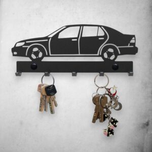 Czarny Wieszak na klucze Saab 9-5