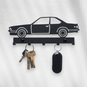 Czarny Wieszak na klucze do przedpokoju BMW E24 Rekin