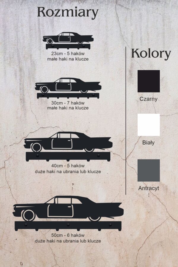 Wieszak na klucze Cadillac 1960 Convertible - obrazek 4