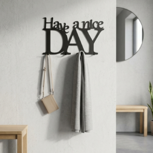Metalowy Wieszak na ścianę Have a nice day